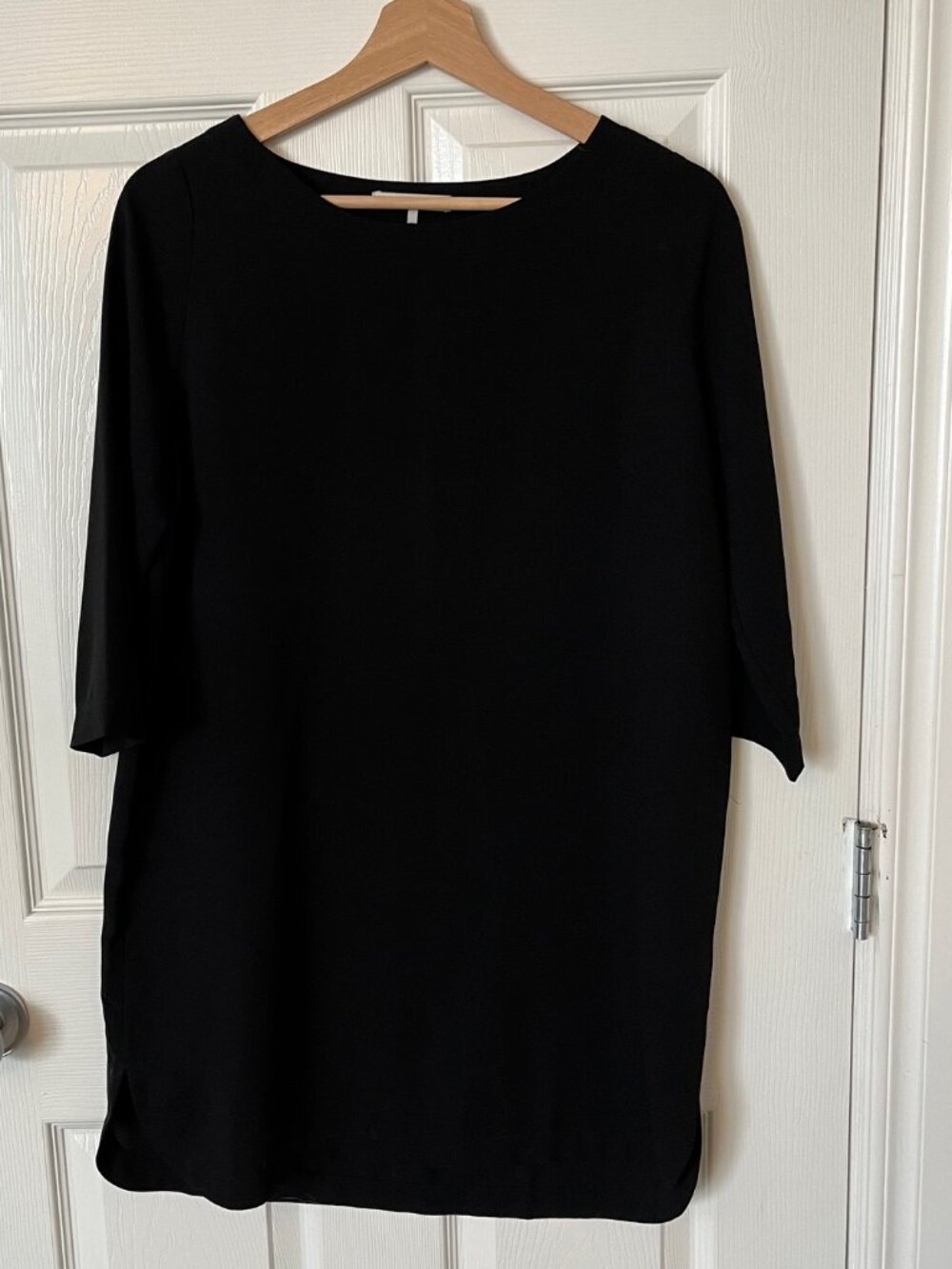 OAK + FORT Simple Black Dress, Size XS
